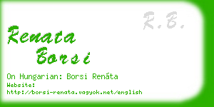 renata borsi business card